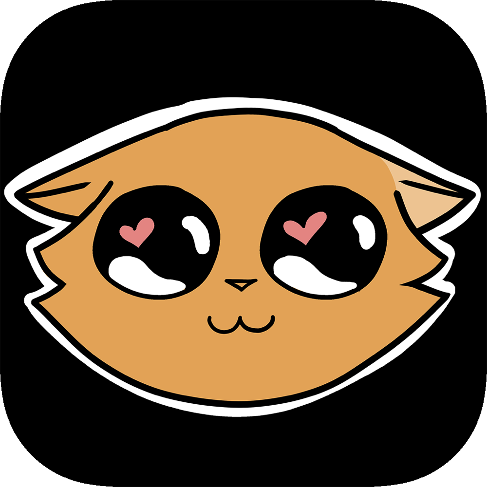 sandy the cat sticker